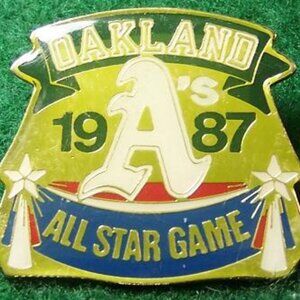 Oakland A's 1987 ALL-STAR Game logo Pin